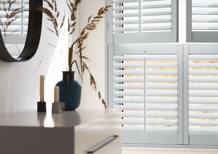 Kensington, Cloud Grey - Tier on Tier Plantation Shutter - Image 5
